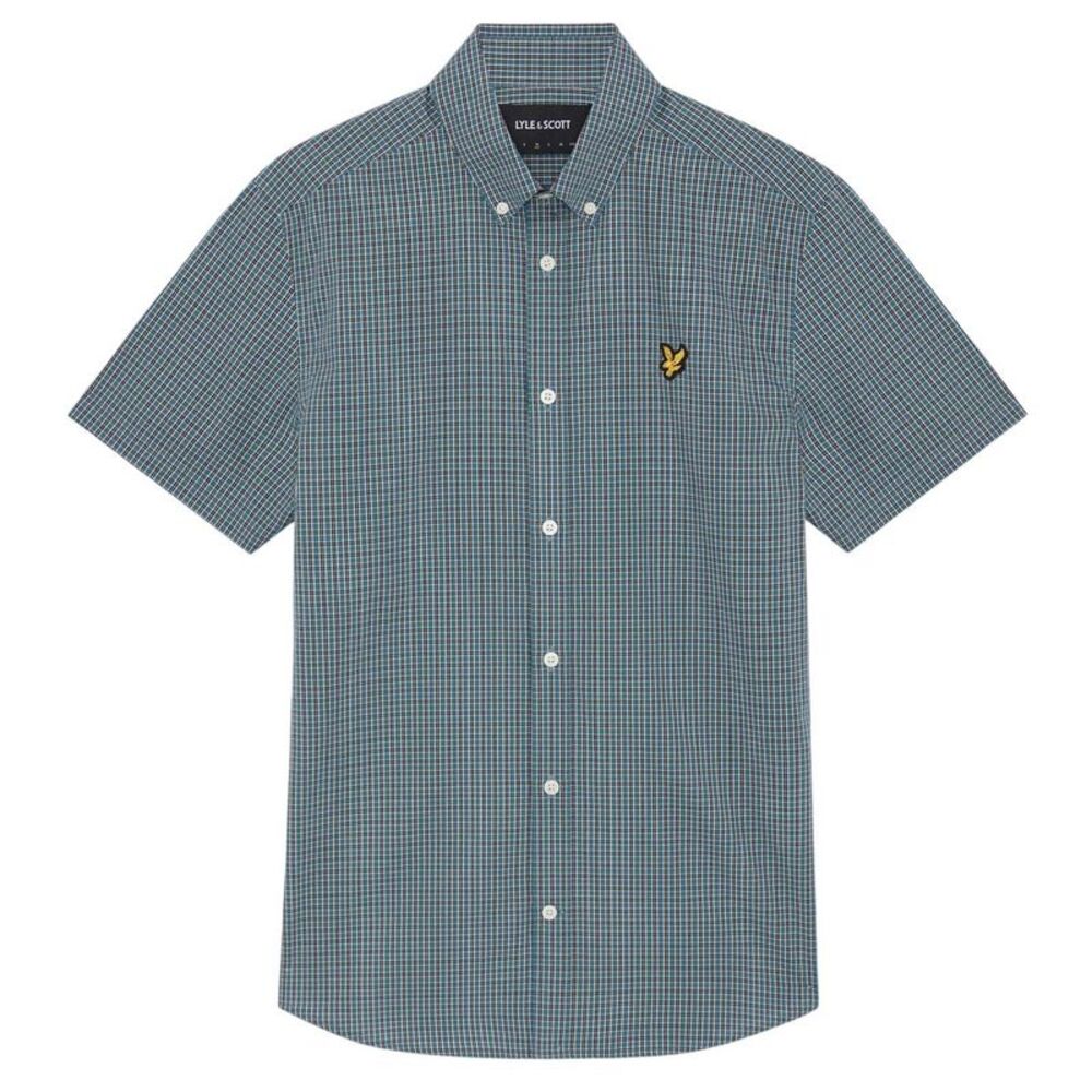 Lyle & Scott Mens Checked Shirt / Jeans Blue